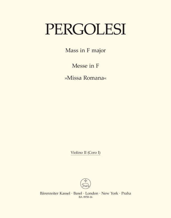 Mass in F major - Missa Romana