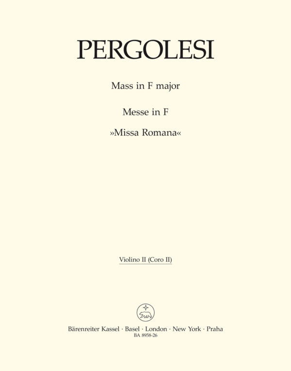 Mass in F major - Missa Romana