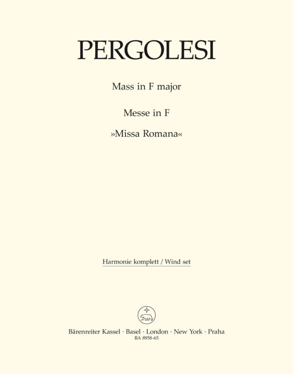 Mass in F major - Missa Romana