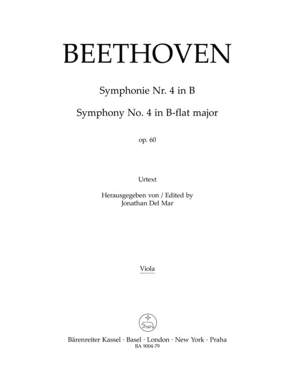 Symphony No.4 In B Flat Op.60