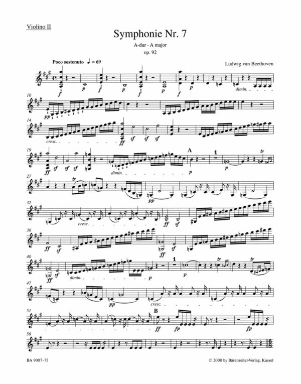 Symphony No.7 In A Major Op.92