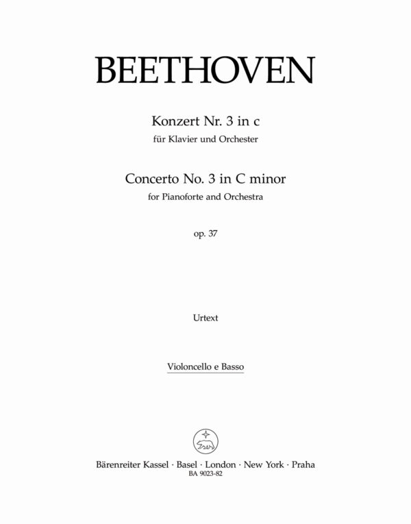 Concerto No.3 In C Minor Op.37 For Piano