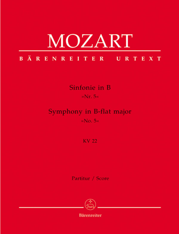 Symphony In B Flat Major 'No. 5' KV 22