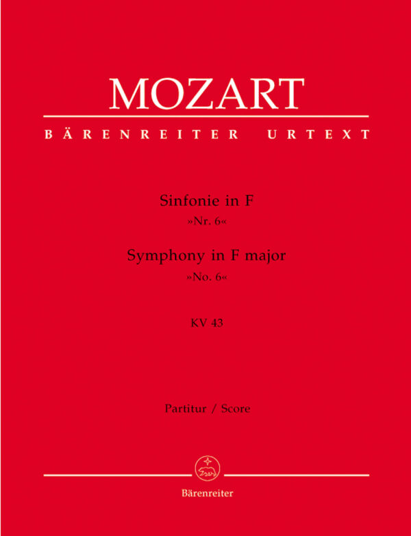 Symphony In F Major 'No. 6' KV 43