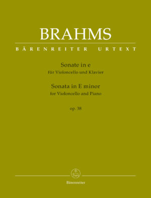 Sonata in E minor for Violoncello and Piano op. 38