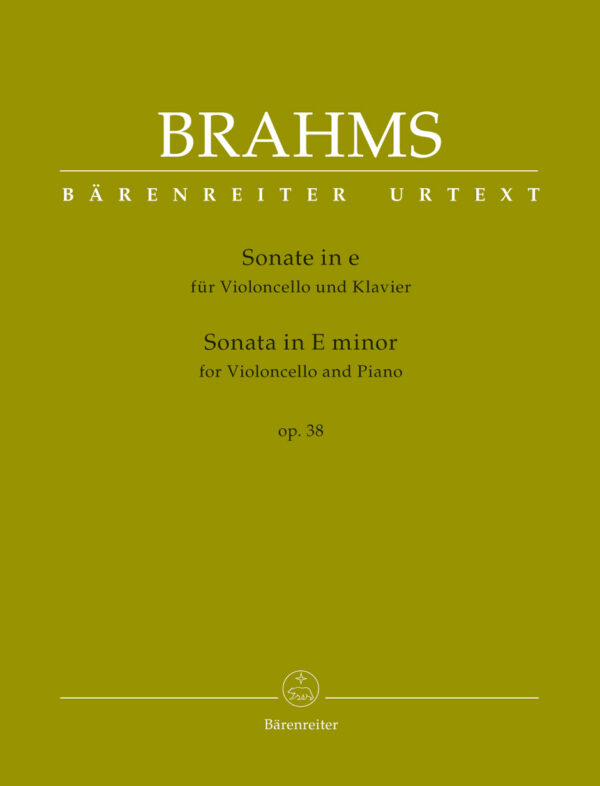 Sonata in E minor for Violoncello and Piano op. 38