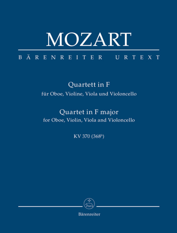 Oboe Quartet K370 F Study Score