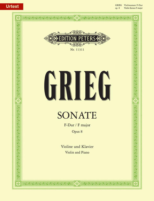Sonata For Violin & Piano No. 1 In F - Op. 8