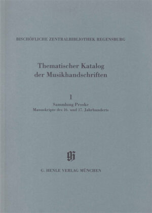 Catalogues of Music Collections in Bavaria