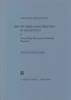 Catalogues of Music Collections in Bavaria