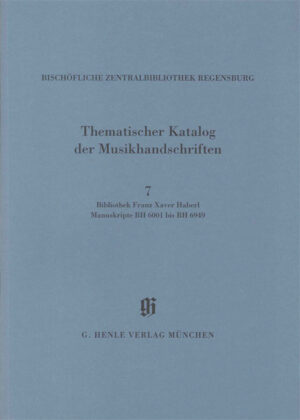 Catalogues of Music Collections in Bavaria