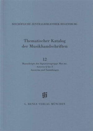 Catalogues of Music Collections in Bavaria