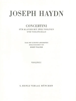 für Klavier (Cembalo) mit zwei Violinen und Violoncello - Haydn