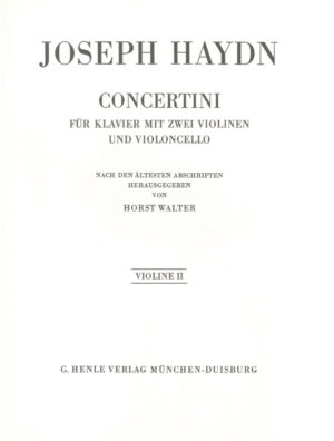 für Klavier (Cembalo) mit zwei Violinen und Violoncello - Haydn