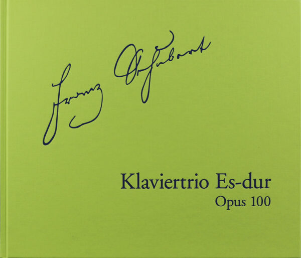 Piano Trio E-flat major op. 100 D 929, Faksimile