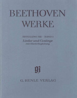 Lieder Und Gesange Mit Klavierbegleitung - Beethoven