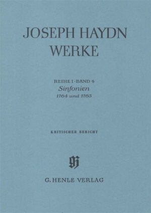 Sinfonias 1764 And 1765 Critical Report - Haydn