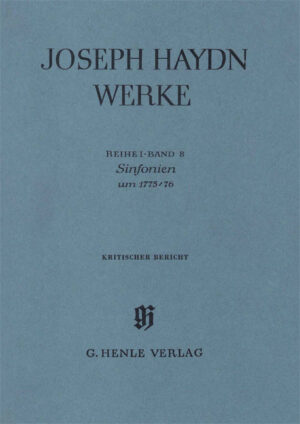 Sinfonias About 1775/76 (With Critical Report) - Haydn