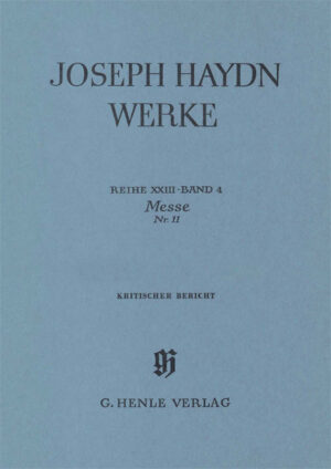 Reihe XXIII Band 4 - Messe No.11 - Haydn