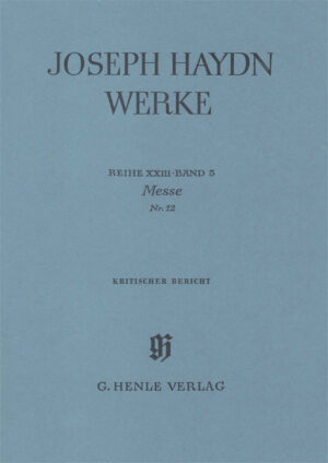 Reihe XXIII Band 5 - Messe No.12 - Haydn