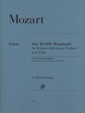 Trio K.498 For Piano, Clarinet - Mozart