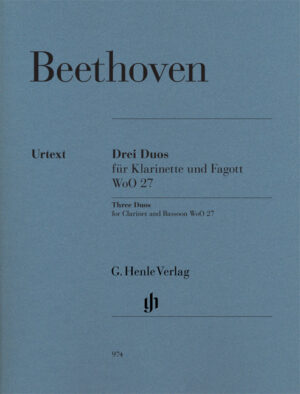 Three Duos for Clarinet and Bassoon WoO.27 - Beethoven
