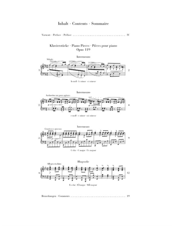 Piano Pieces Op. 119 - Brahms - Image 3