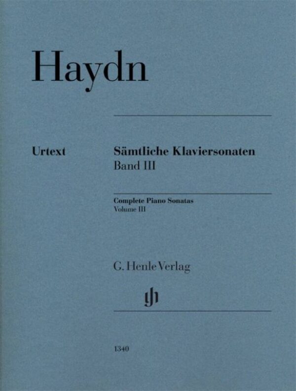 Complete Piano Sonatas, Volume III (re-released as HN1340)