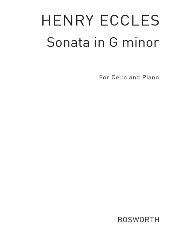 Sonata In G Minor For Cello And Piano