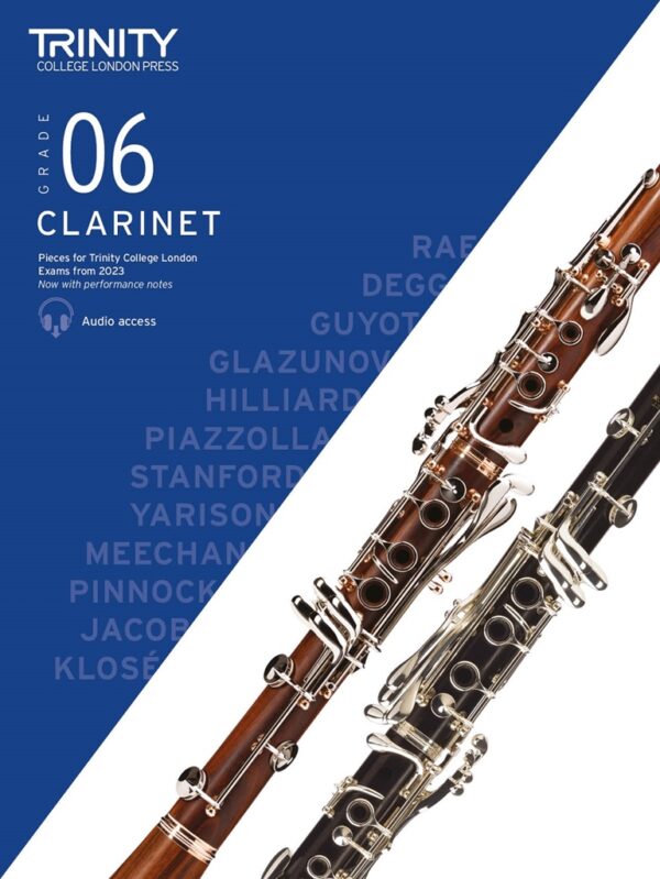 Trinity Clarinet Exam Pieces 2023: Grade 6