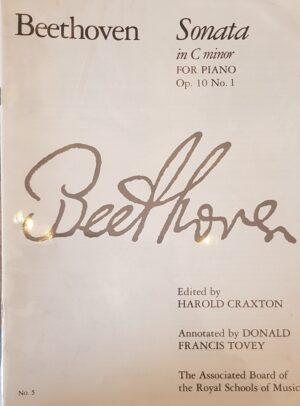 Sonata for Piano in C Minor Op 10 No 1 Beethoven ed Craxton