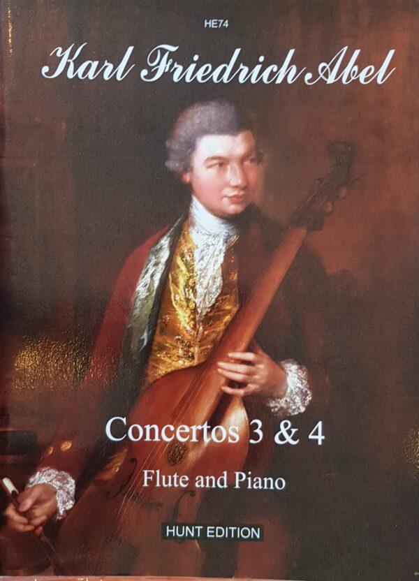 Concertos 3 & 4 Flute and Piano Abel