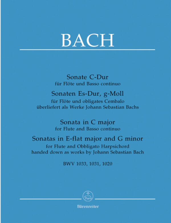 Three Sonatas For Flute And Basso Continuo