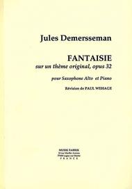 Fantaisie Sur Un Theme Original for Alto Saxophone & Piano Demersseman Fuzeau