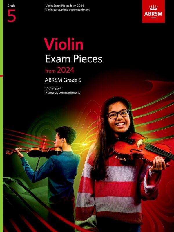 ABRSM Violin Exam Pieces from 2024 Grade 5 - Violin part & piano accomp