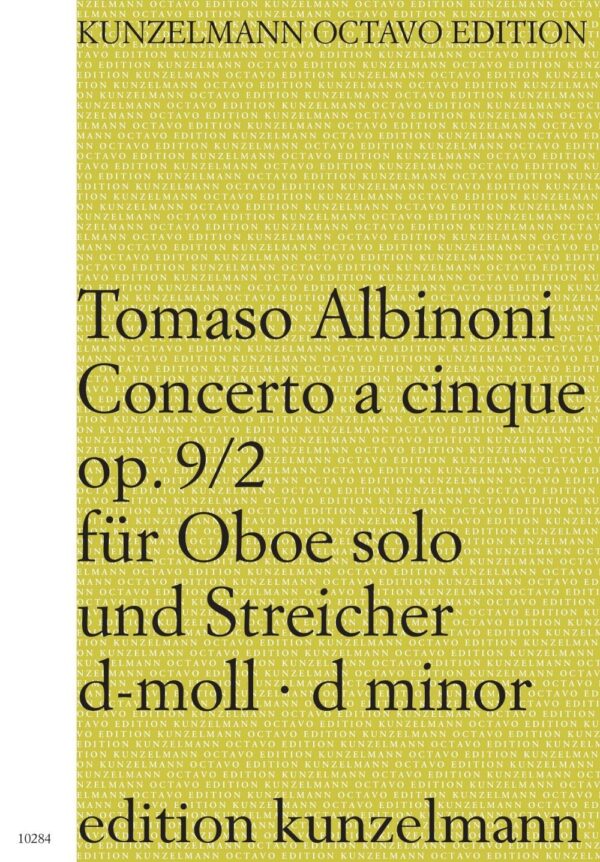Konzert für Oboe op. 9/2 d-Moll