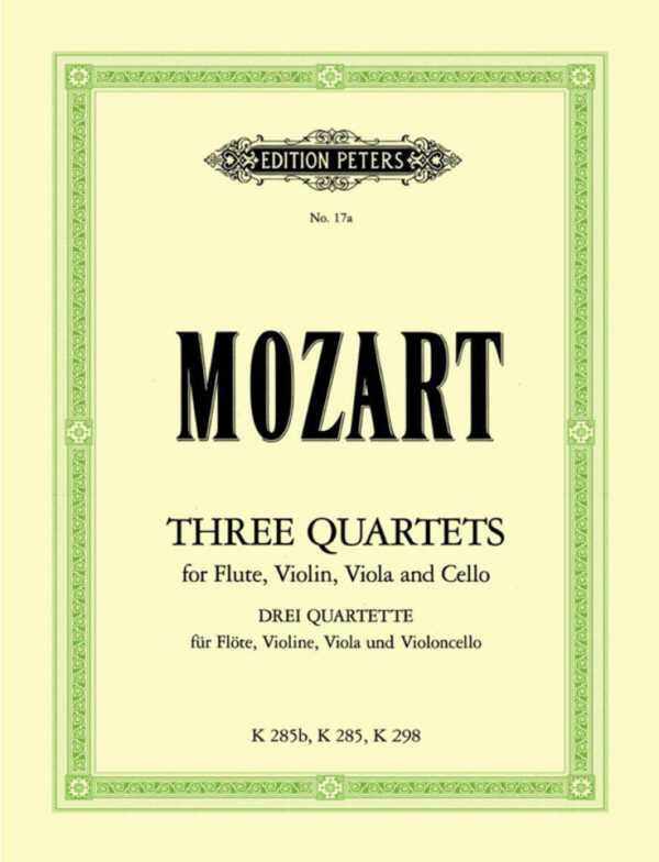 Three Quartets - Mozart - flute and string trio