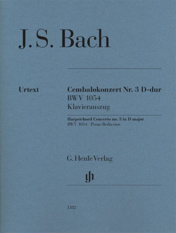 Cembalokonzert Nr. 3 D-Dur BWV 1054 - J S Bach