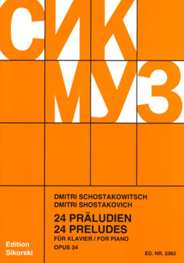 24 Preludes 24 Op. 34 - Shostakovich
